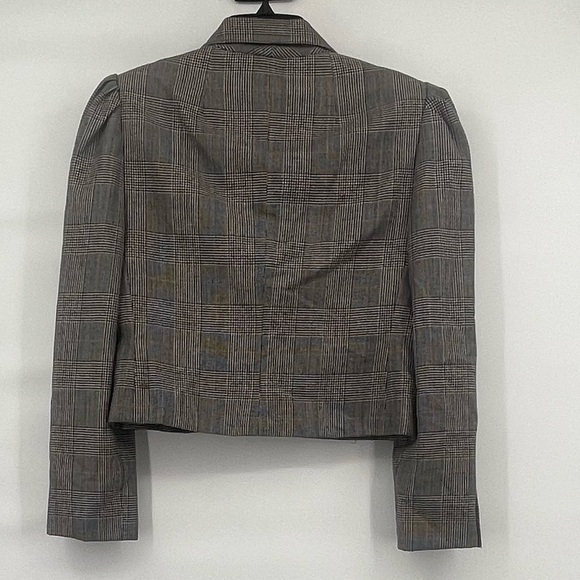 Vintage Adele Simpson cropped black white blazer - Picture 2 of 7